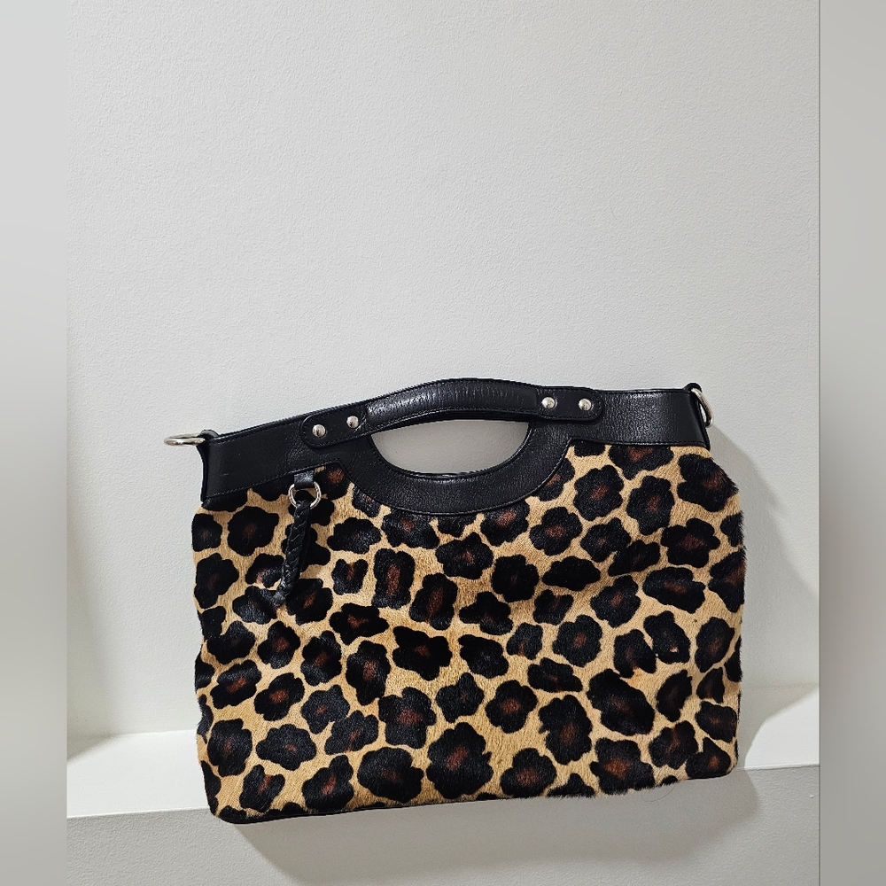 ✨ Claudia Firenze Leopard Calf Hair & Leather Purse ✨